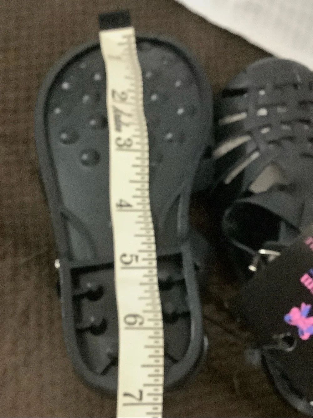 Classic Black Girls' Woven Sandals